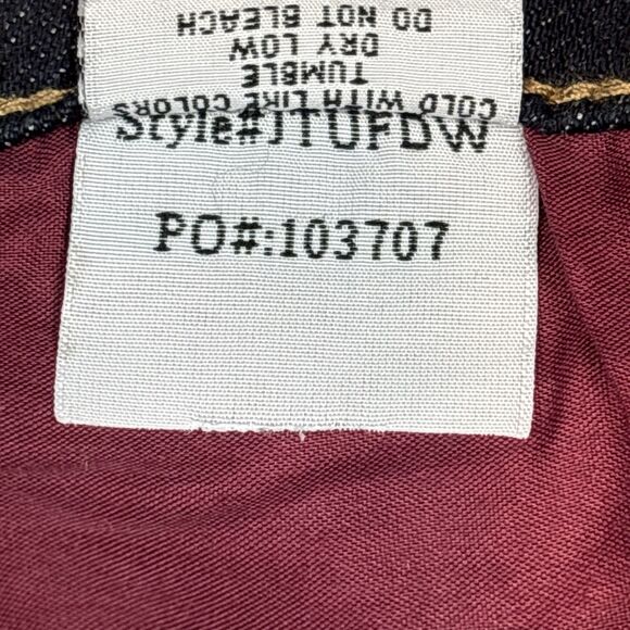 Cowgirl Tuff NWT Just Tuff Jeans Women 34 XLong Dark Wash Natural Waist Stretch - Picture 11 of 12